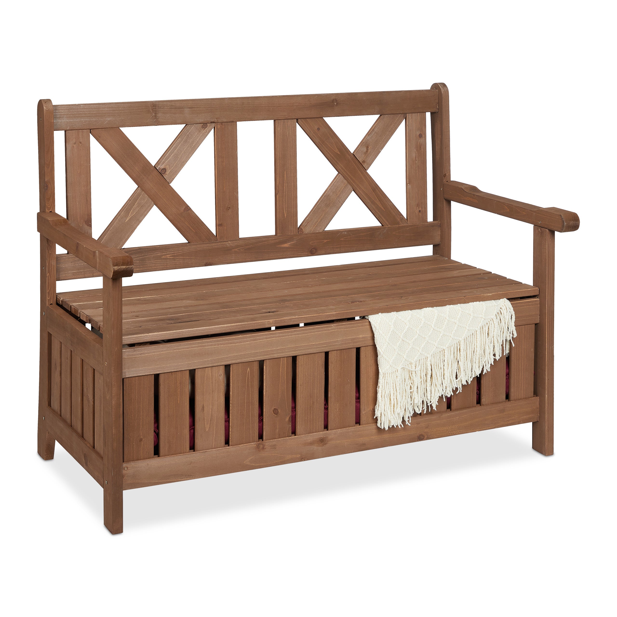 Ikea Applaro Outdoor Bench With Wall Panel Cedar Wood Deck Box 44