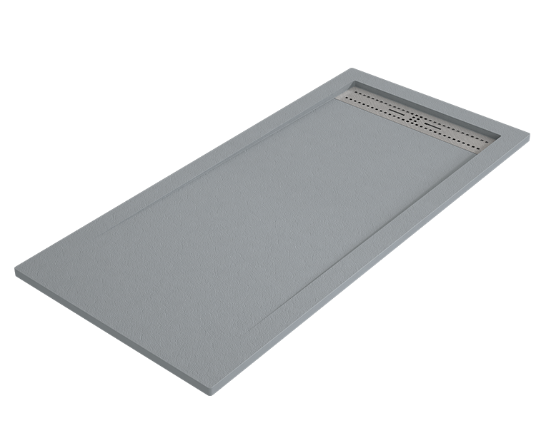 Cădiță de duș BIDAI 70x200 cm Ciment grătar din oțel