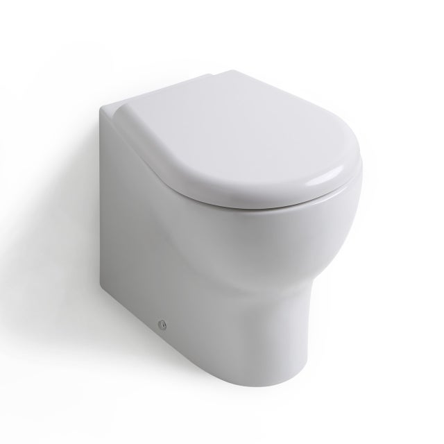 Toilettes sur pied en céramique avec rebord | Soave