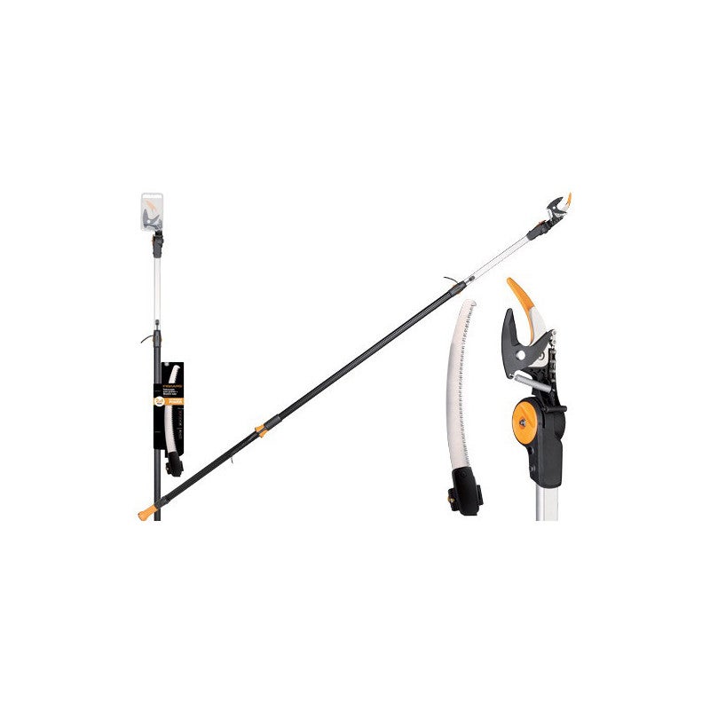 Sekator teleskopowy Fiskars Upx86+Upx80 regulowany kąt cięcia i ergonomiczna rączka