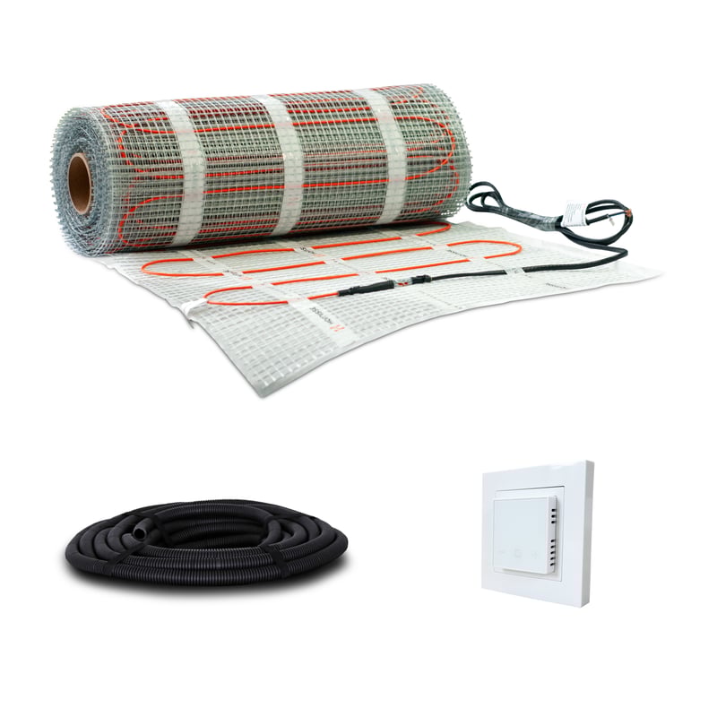 Zestaw mata grzejna HORNISSE 1m2 150W 2x0,5m z termostatem