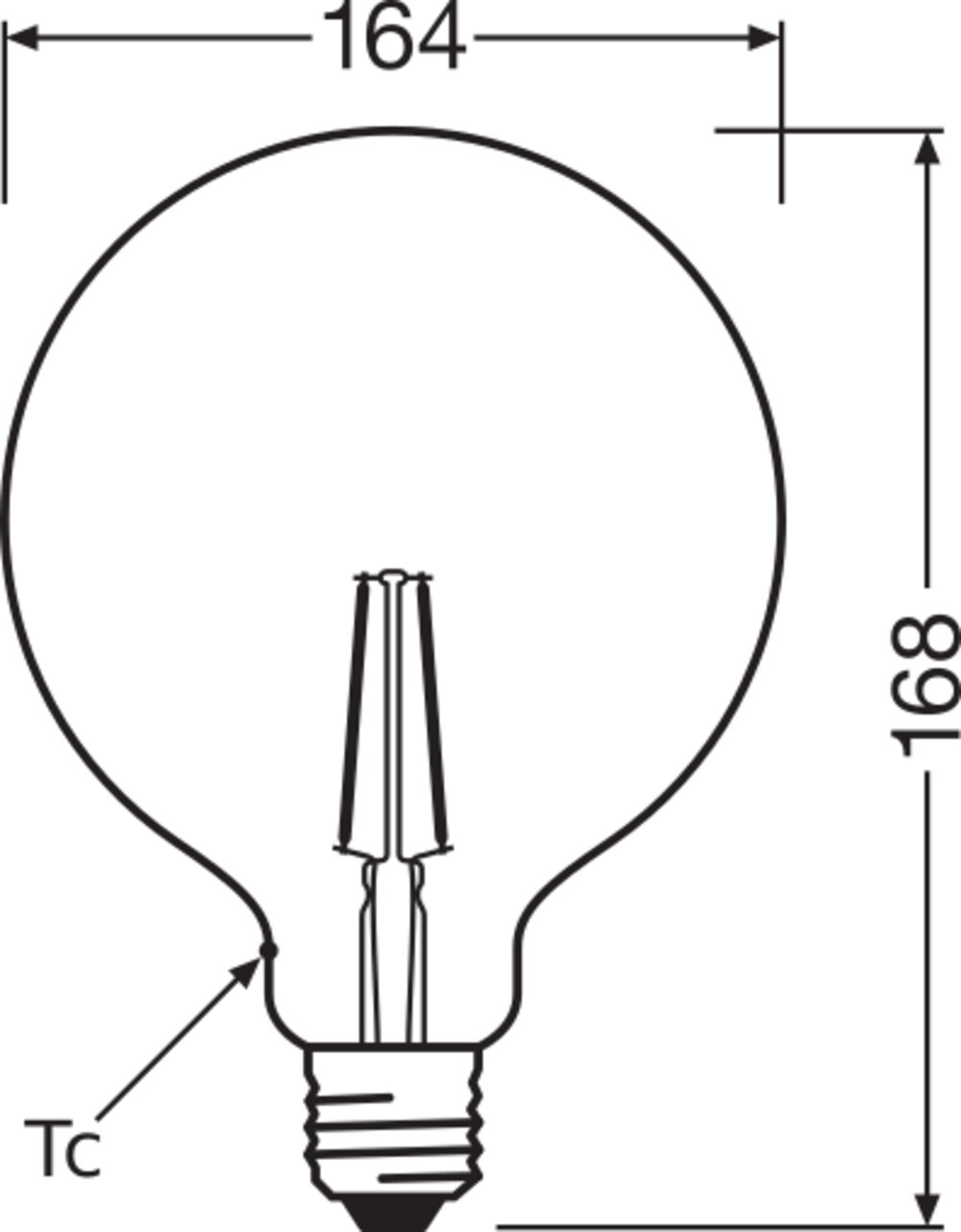 Lampe LED globe vintage 1906 2,5W E27 2500°K non gradable - 2