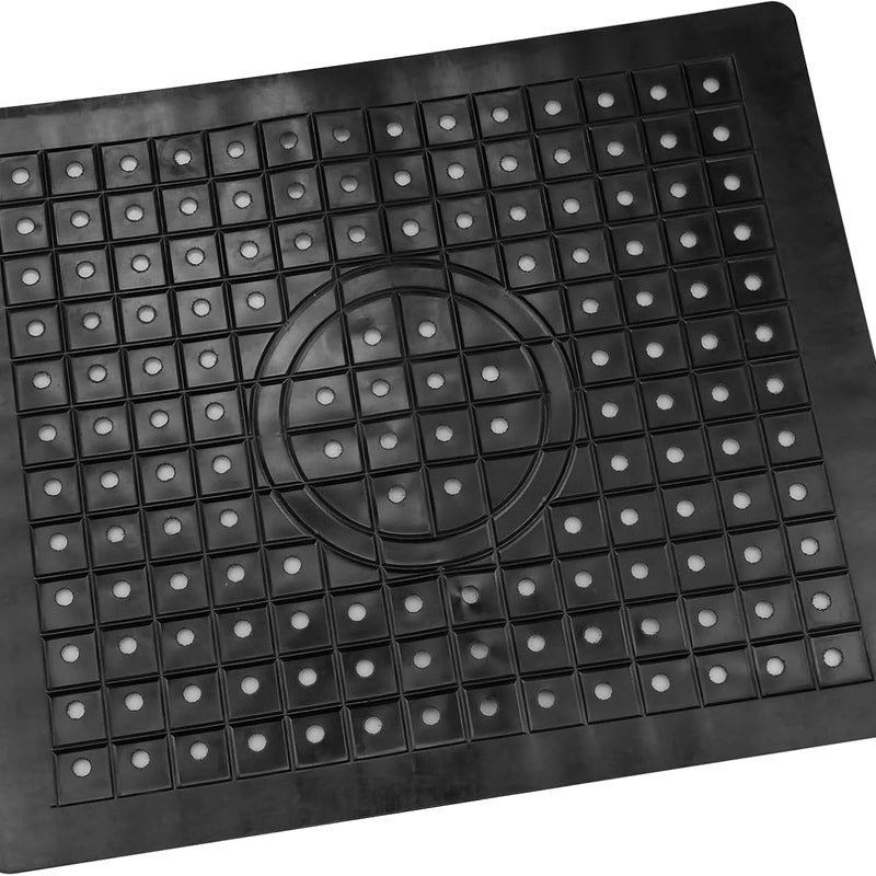 2-częściowa silikonowa mata pod zlew kuchenny, podkładka ochronna pod filtr do wody, 31,4 * 26 cm (czarna)