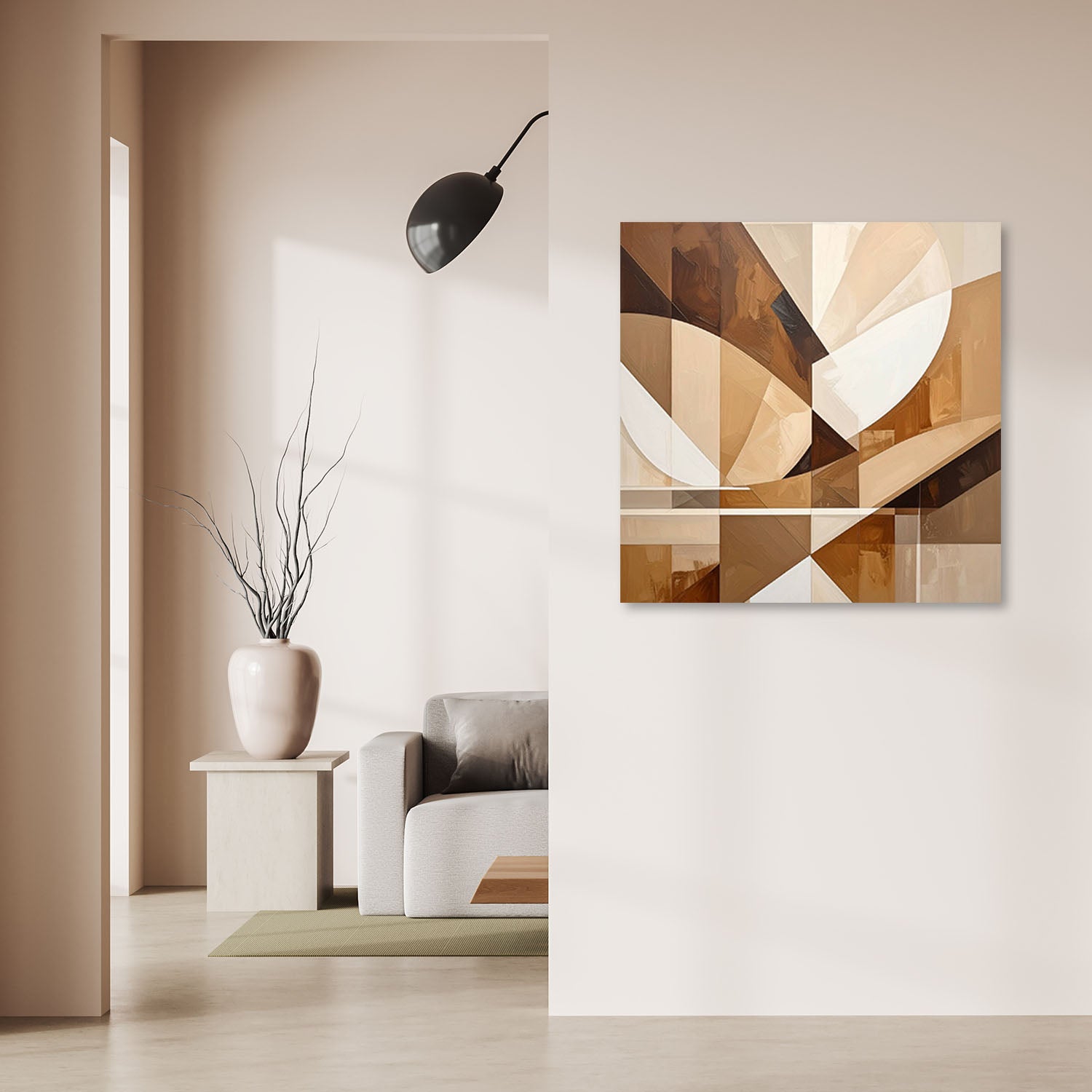 Obraz do salonu sypialni kuchni, Kształy Figury Geometryczna Abstrakcja 50x50 - 2
