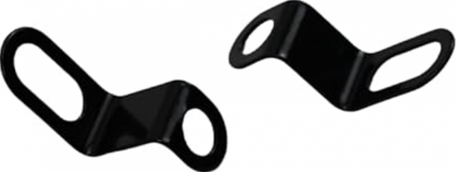 Qiilu Support De Clignotant, 2 Pièces 41mm Support De Clignotant Métal Placage Moto Clignotant Support Support Brides Montage Accessoires(Noir