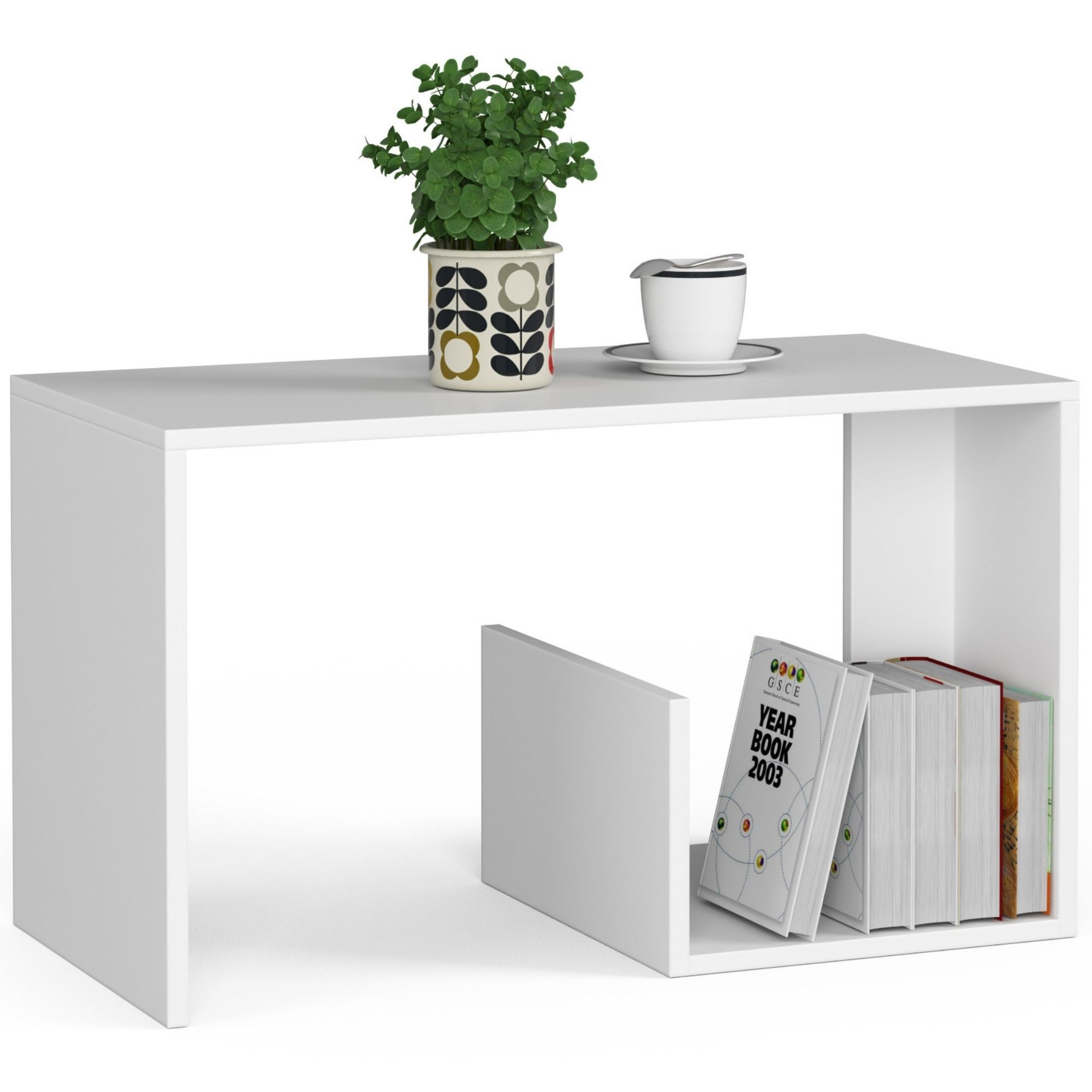 Stolik kawowy AKORD PAUL Biały 80 cm kolor Biały mat 80x40x45 cm