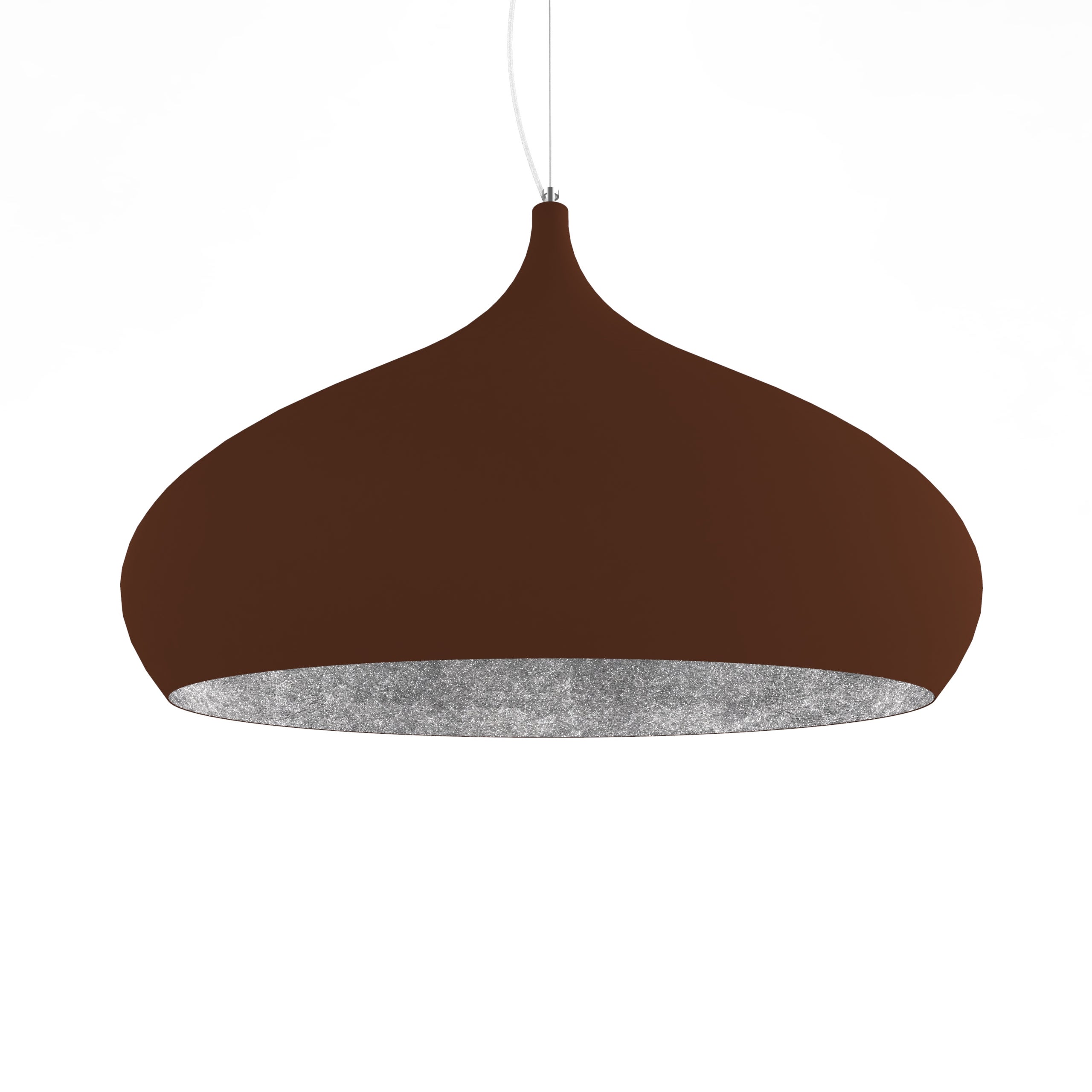 Suspension 1 X E27 Citrouille Argent 30 cm Trio Lighting | Leroy Merlin