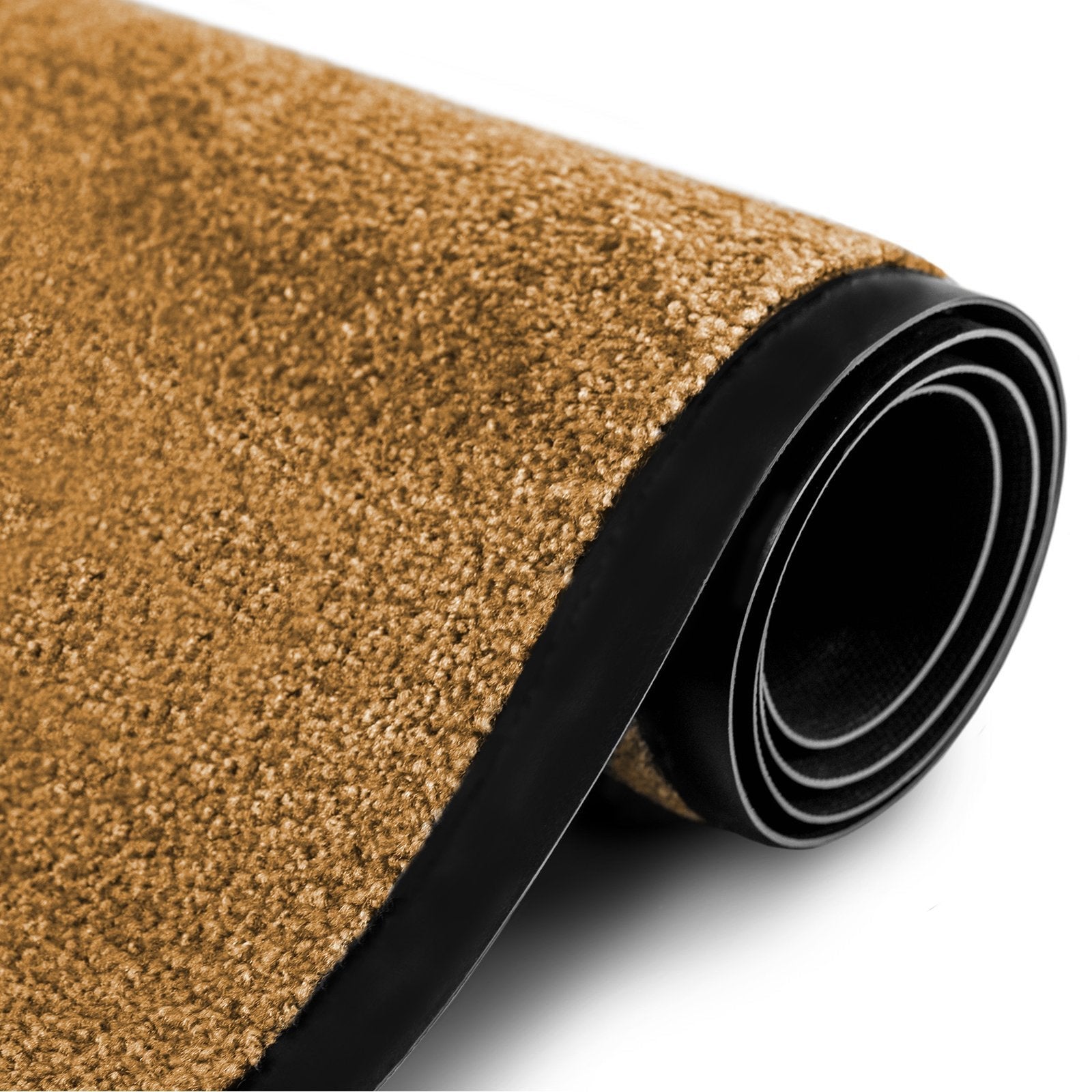 Tapis De Porte Paillasson Antidérapant Fibre Coco Demi-Rond 50x80cm - Naturel Moderne