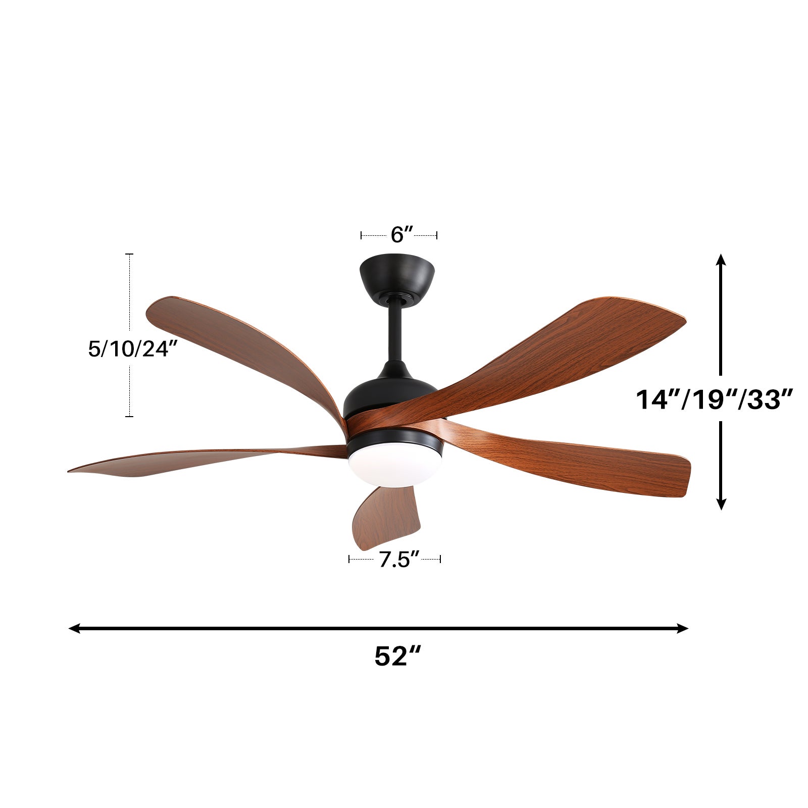 Ventilateur de Plafond Moderne 52