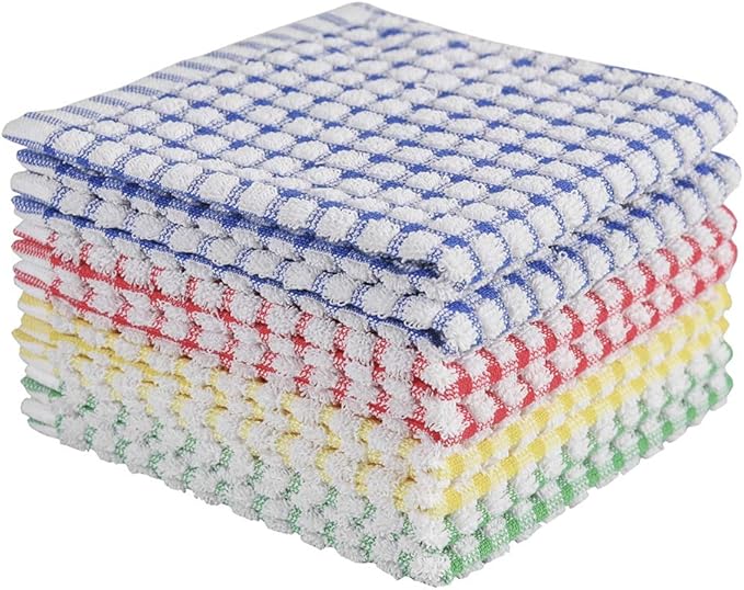 Ściereczki do naczyń do mycia naczyń kuchennych, super chłonne ściereczki do naczyń, opakowanie 8 sztuk, 30x30 cm