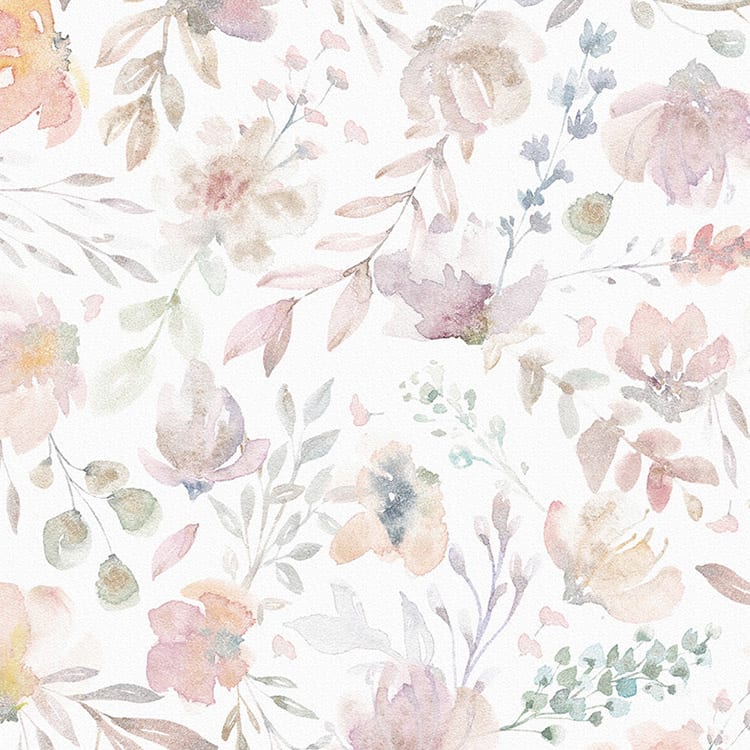 Papel pintado autoadhesivo estampado flores 65x260cm - 2