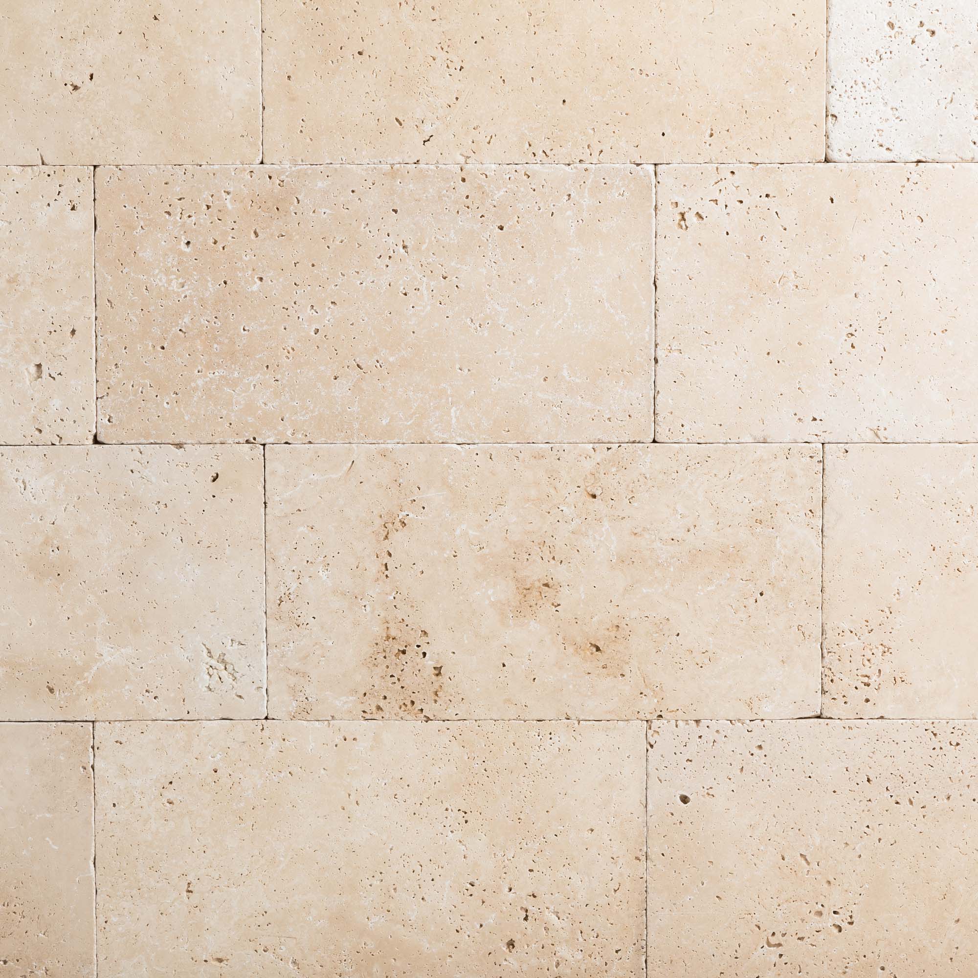 Pierre de parement Travertin Beige Clair 40,6x20,3x1,2 cm (lot de 1,07 m² soit 13 (dalles) - RO'MA NATURE - 5
