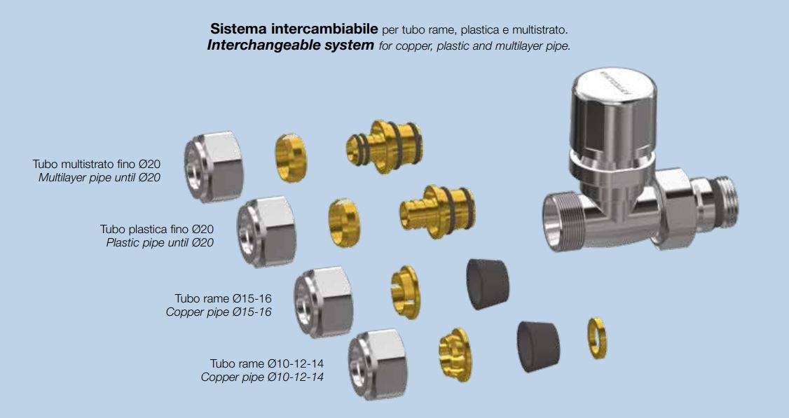 Raccordo A Compressione Arteclima Per Tubo Multistrato 16x2mm, Calotta Filetto Maschio 24x19 Cromata - 3
