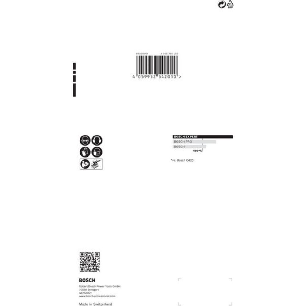 Bosch Accessories EXPERT C470 2608900863 Papier abrasif pour ponceuse vibrante perforé Grain 120 (L x l) 230 mm x 115 - 4