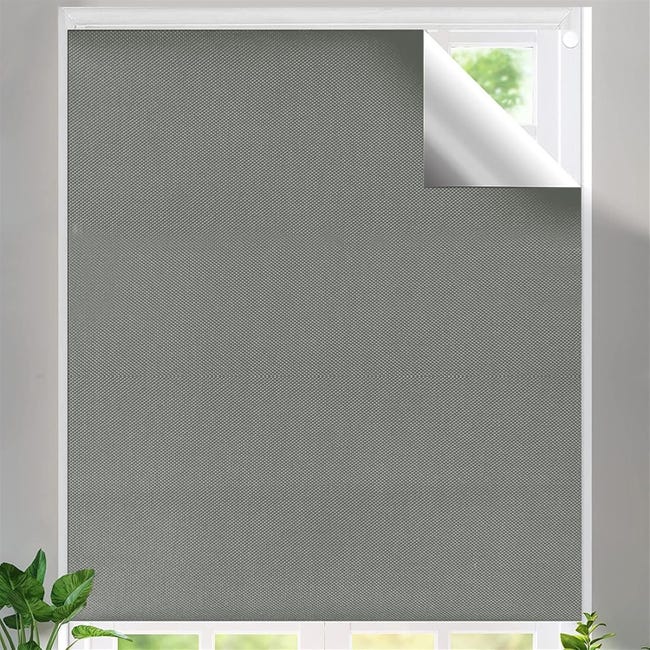 Tenda Fonoassorbente Heimtexland®, 1 Coppia Di Tende Oscuranti Termiche, Con Nastro Per Arricciare La Tenda, Modello 139, Poliestere, Melanzana Mauve, HxB 175x135 Cm Tenda Con Fettuccia - Foto 9