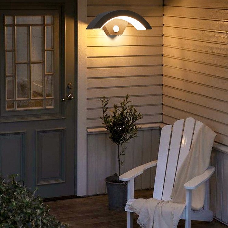 Applique murale LED d'extérieur avec détecteur de mouvement, applique murale extérieure moderne 24W, étanche IP65, pour Patio et jardin, blanc chaud - 6