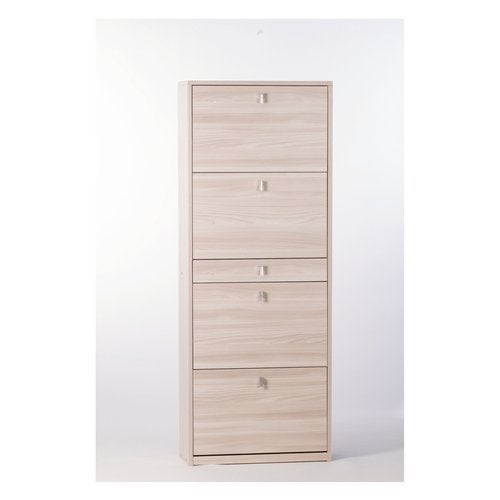 Armoire à chaussures 4 portes avec tiroir 20 paires de chaussures design moderne Guty - 6