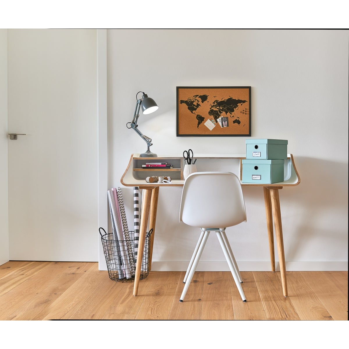 Tableau liège carte du monde 60x40 - 2