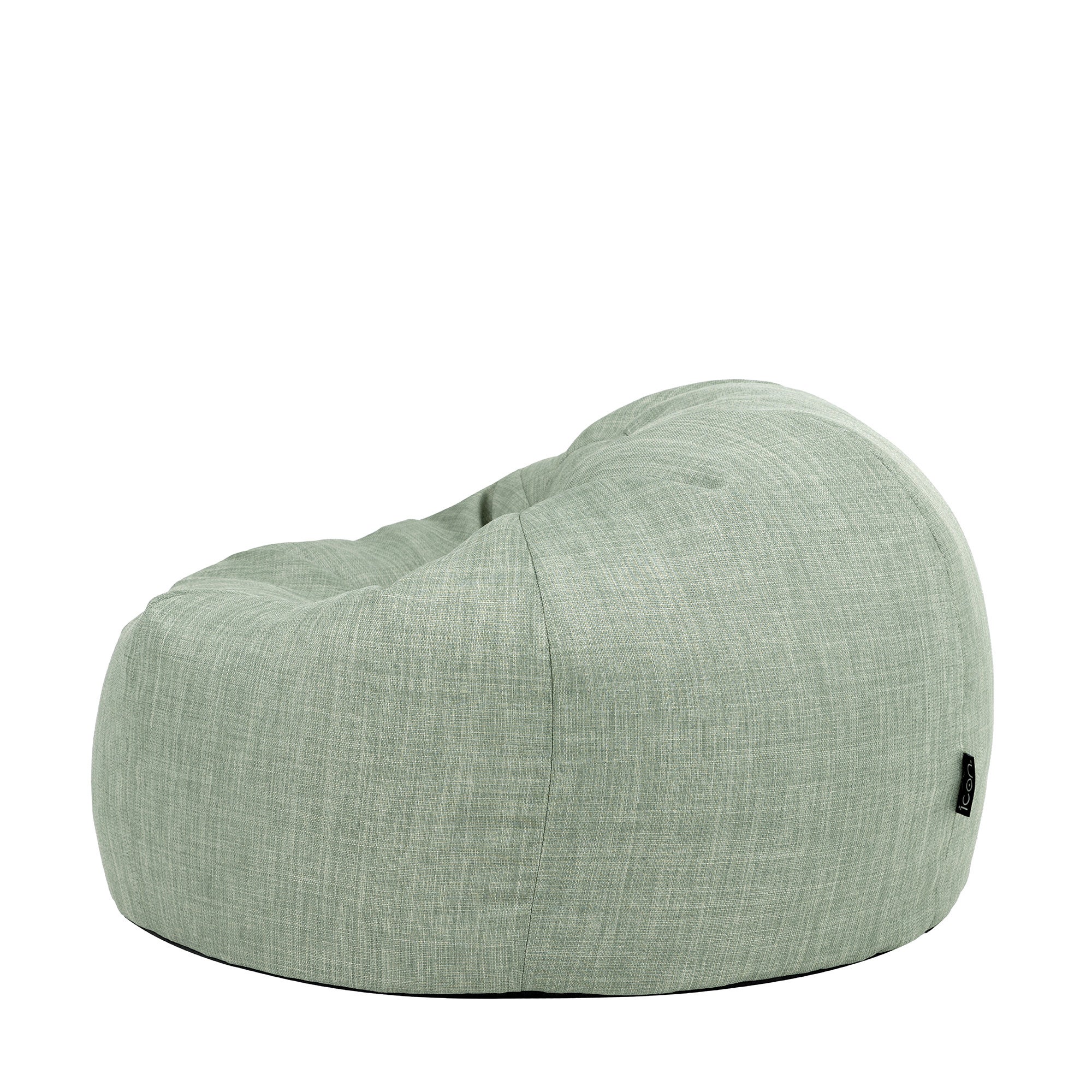 Pouf fauteuil Icon classique extérieur en tissu tissé vert sauge, 50x85cm, Made in Allemagne, Oeko-Tex® - 4