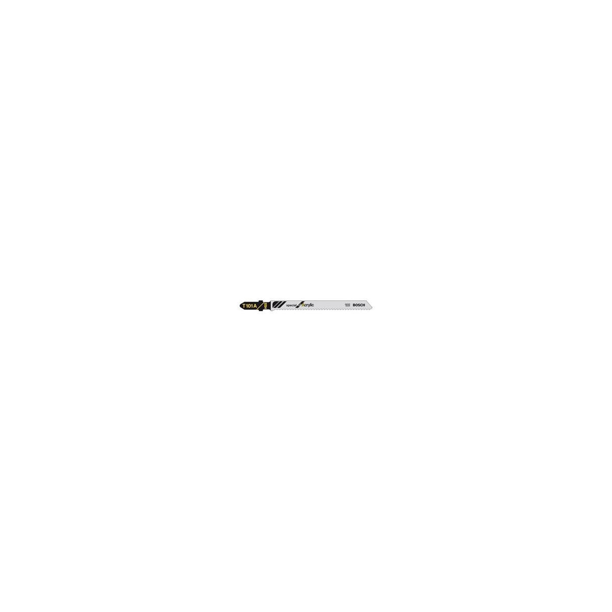 Bosch Professional 5x Lame per seghetto alternativo Expert T 101 A Special for Acrylic (per Fogli di plastica e policarbonato, accessorio Seghetto alt