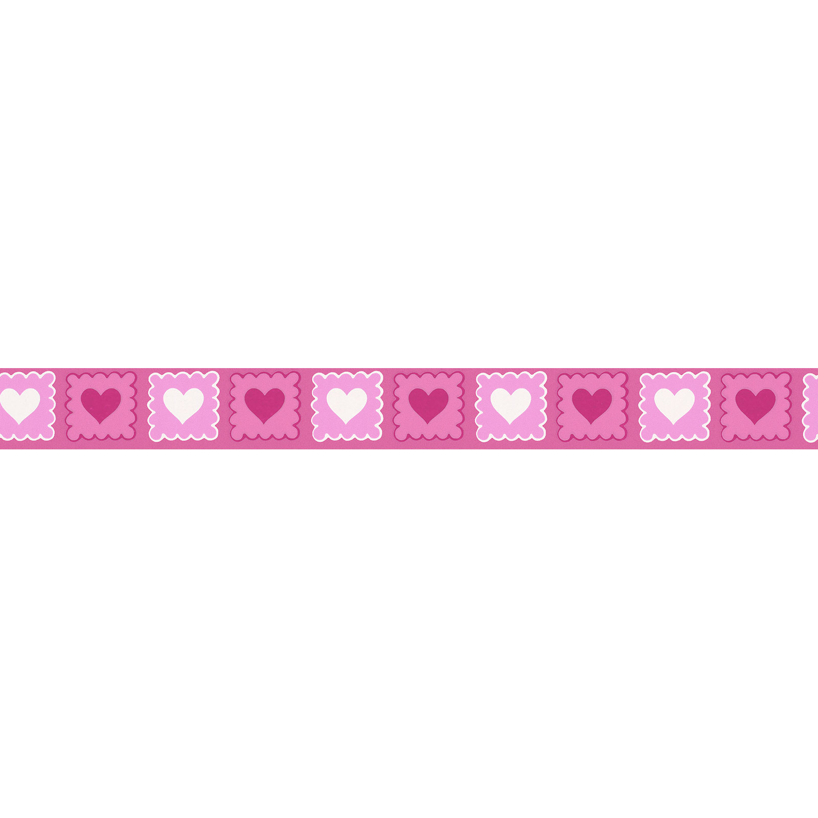 Cenefas corazones cenefas blancas y rosas cenefas adhesivas habitación infantil cenefas elegantes de colores vivos