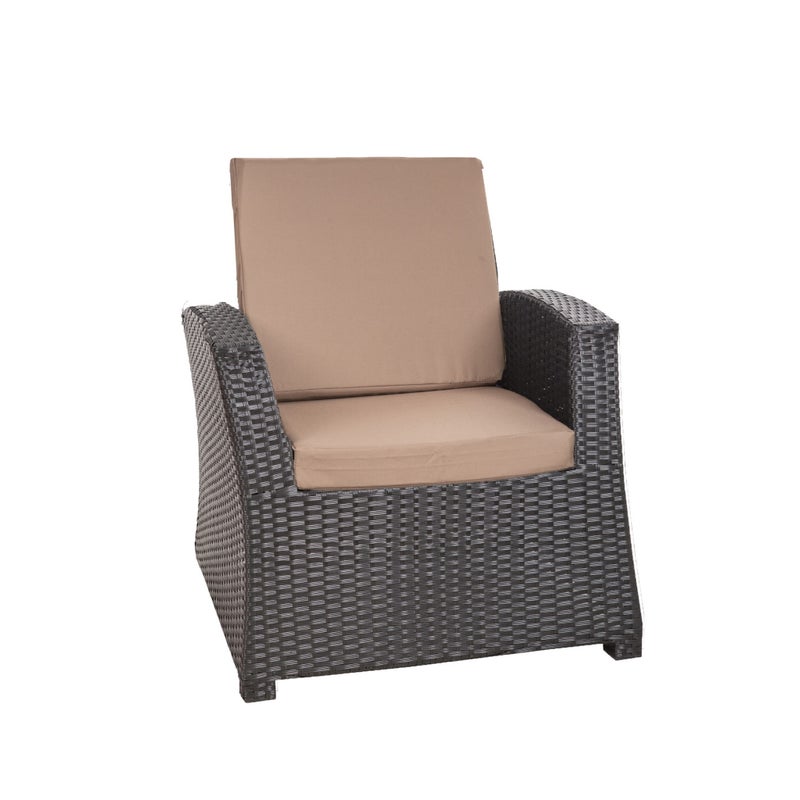 1x Zestaw poduszek na fotel ogrodowy rattanowy 56x52x7 beżowa poduszki na krzesło ogrodowe z oparciem poduszki na fotele technorattanowe na taras