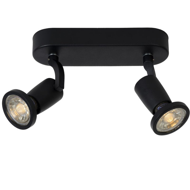 Lampa sufitowa JASTER czarna 2xGU10x5W metal wym:15,5x20x8cm IP20 Lucide