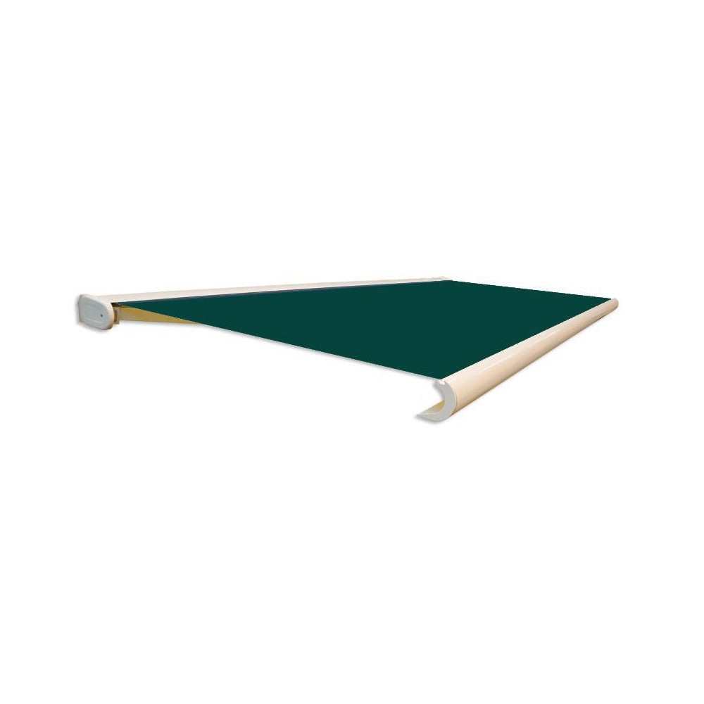 Toldo cofre samoa de 4,05 m x 3,50 m con motor, mando a distancia y sistema de emergencia (ses052v - verde)