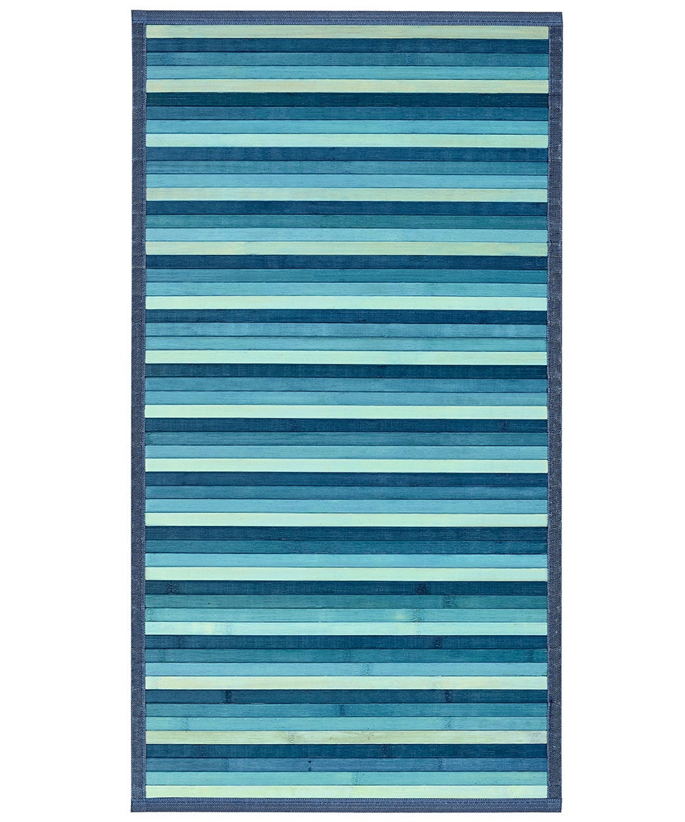 Dywan bambusowy 45x75 niebieski | GalleriaFarah1970