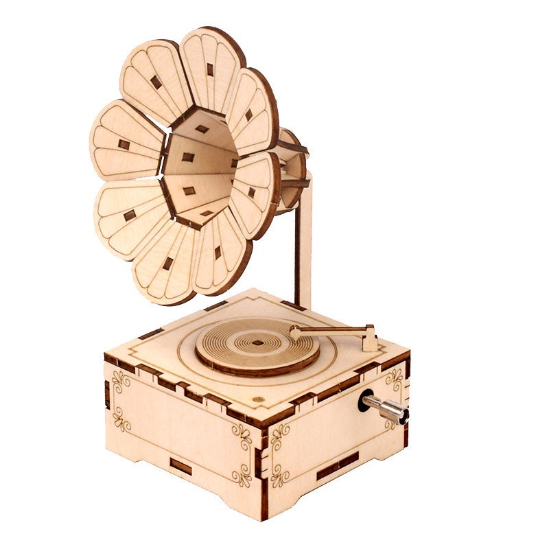 Robotime ROKR – Puzzle 3D en bois, violoncelle magique, boîte à musique mécanique, tige mobile, jouets créatifs amusants pour enfants filles AMK63  26