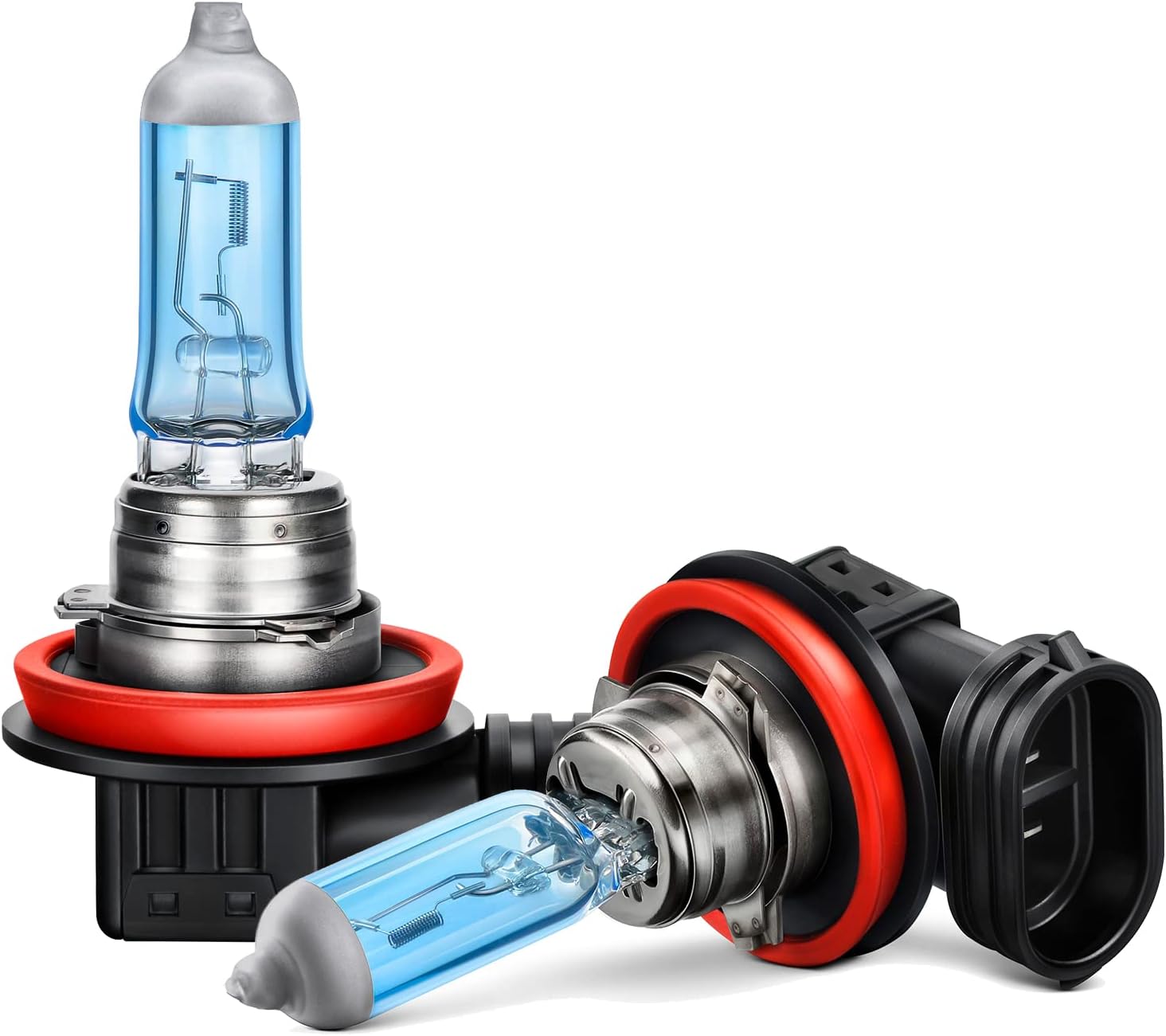 Ampoules W21W/T20 Bleu Halogène Pour Phares Voiture - Blanc 5000K - Lot De 2 - Neuf
