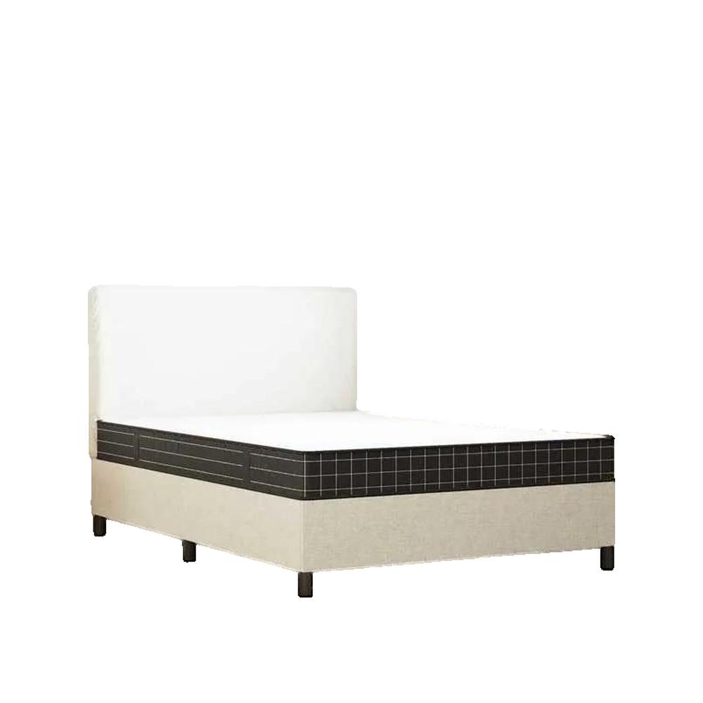 Materac sprężynowy bonnell vidaXL Biały 140x200 cm Średni Komfort Trwałość