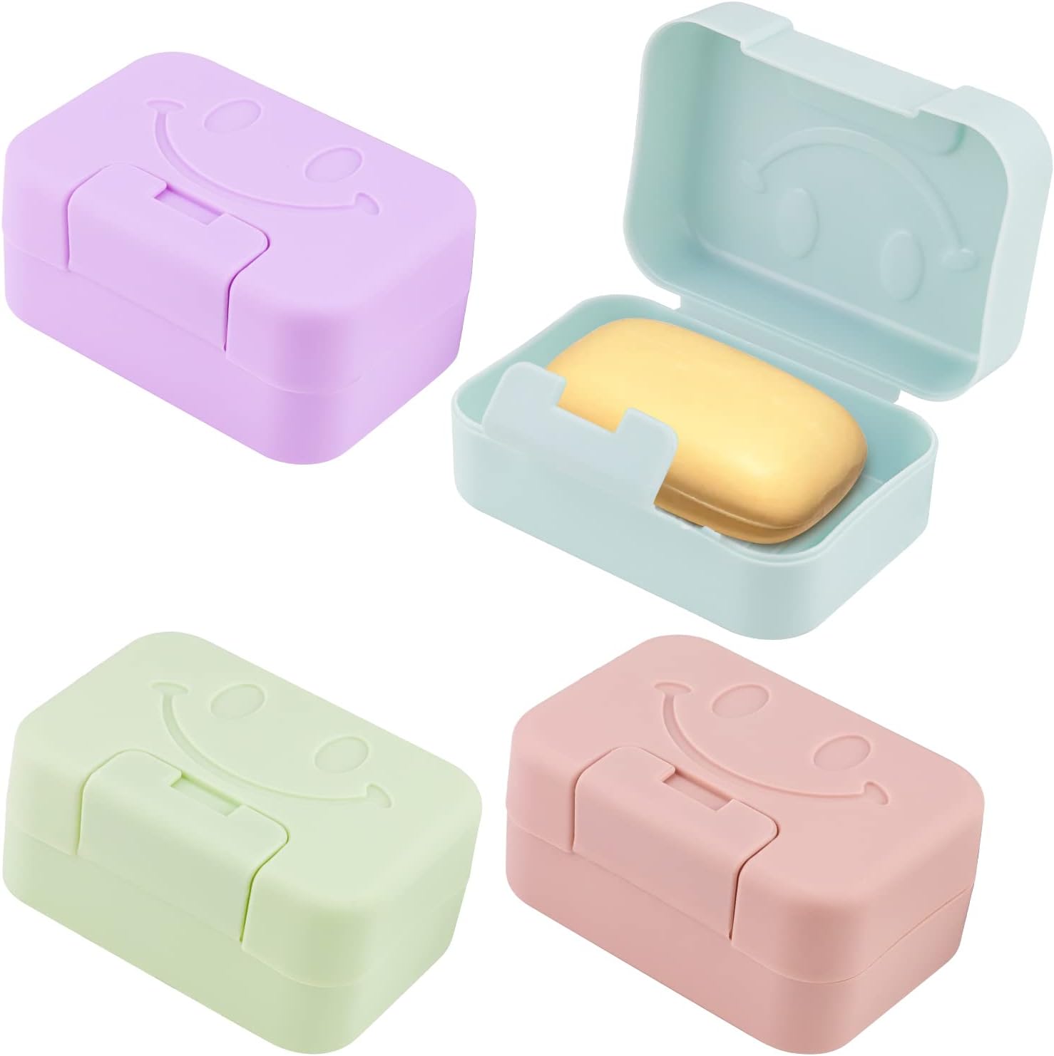 Caja De Jabón De Viaje, 2 Soportes De Jabón Con Tapa, A Prueba De Fugas, Contenedor De Jabón Portátil Para Barra De Jabón Para Acampar Gimnasio (verde