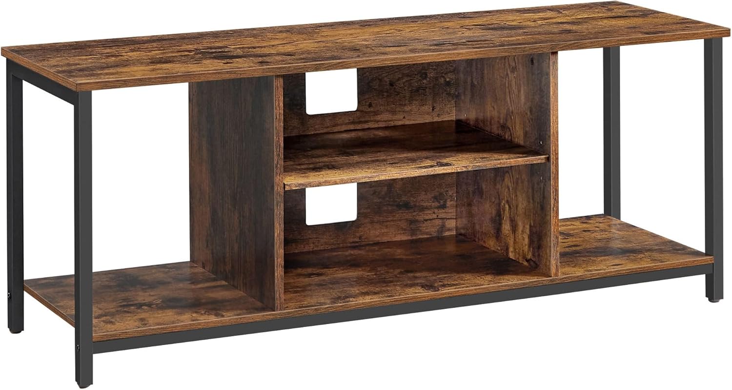 Vasagle Soporte De Tv Para Tv De Hasta 60 Pulgadas, Consola De Tv Para Sala De Estar, Sala De Entretenimiento, Rústico Y Marrón/Negro , Leroy Merlin