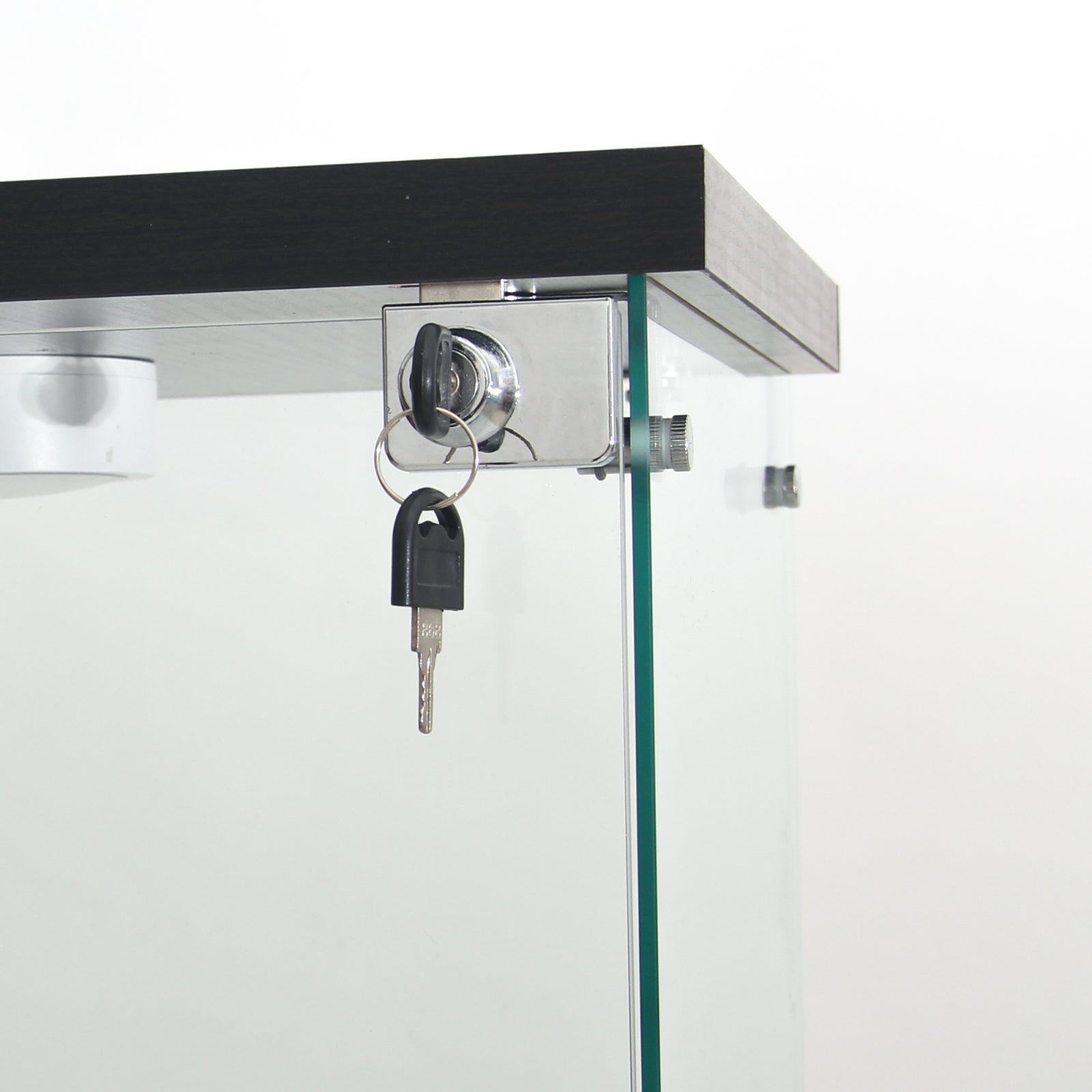 Vitrine pour collection, Vitrine en Verre, Transparent LED Vitrine moderne en verre 4 Couches avec 1 Porte, pour salon et chambre à coucher, bureau - 9