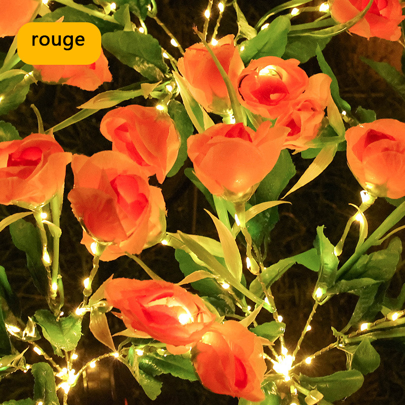 MOORLE Lot de 2 lampes solaires de jardin, lampes solaires d'extérieur