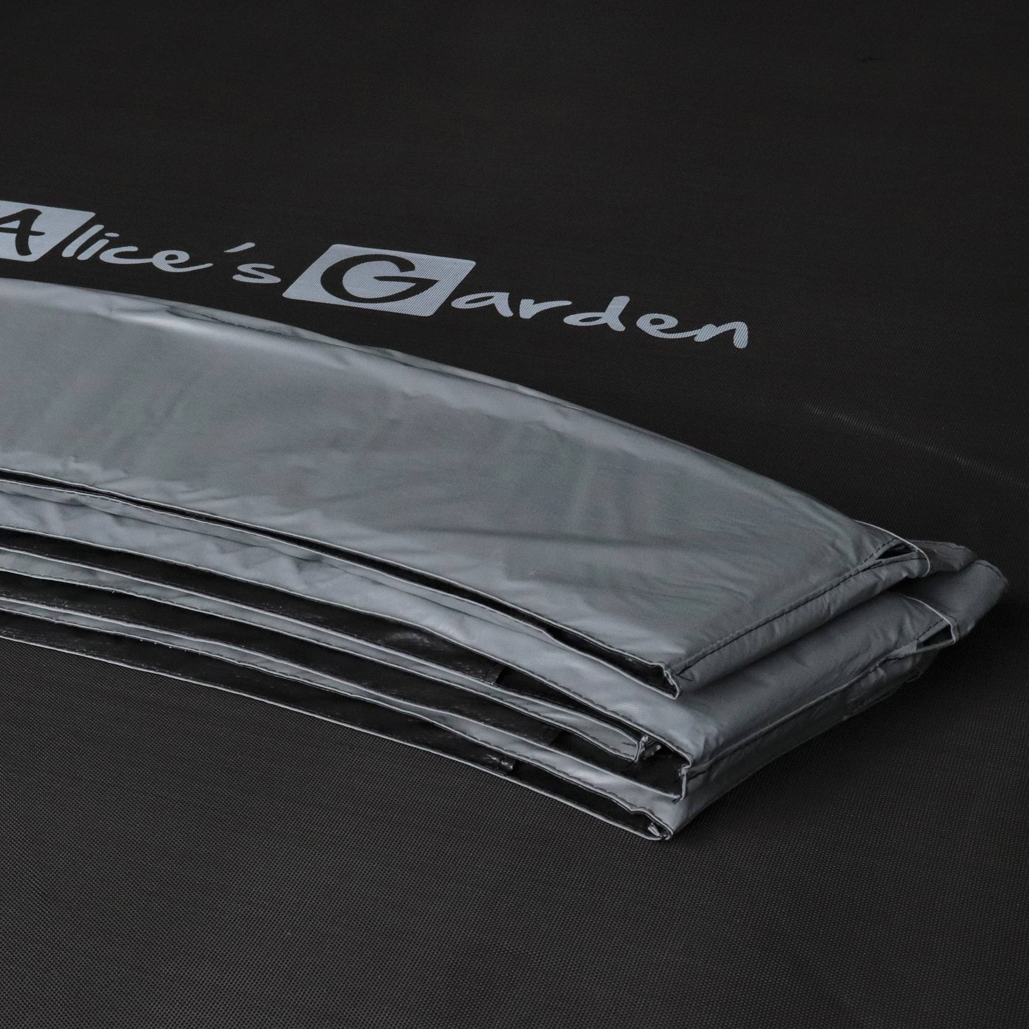 Trampoline 250cm - Pluton XXL Gris - Avec Filet De Protection. échelle