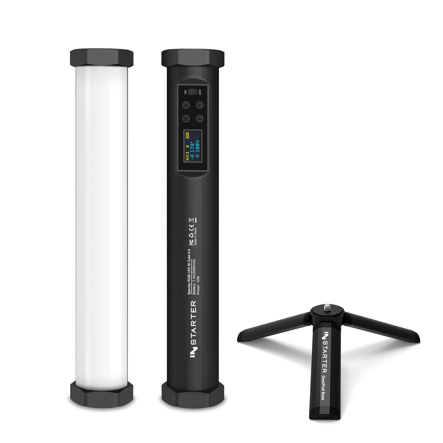 Lot De 2 Lampes Vidéo LED RVB Avec Trépied Réglable Kit