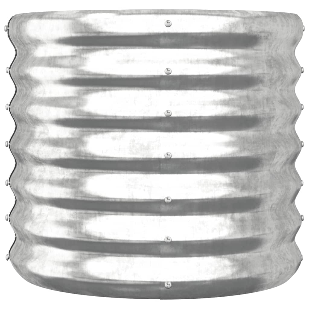 Maison Exclusive - Vaso Giardino Acciaio Zincato 40x40x36 cm Argento - 3