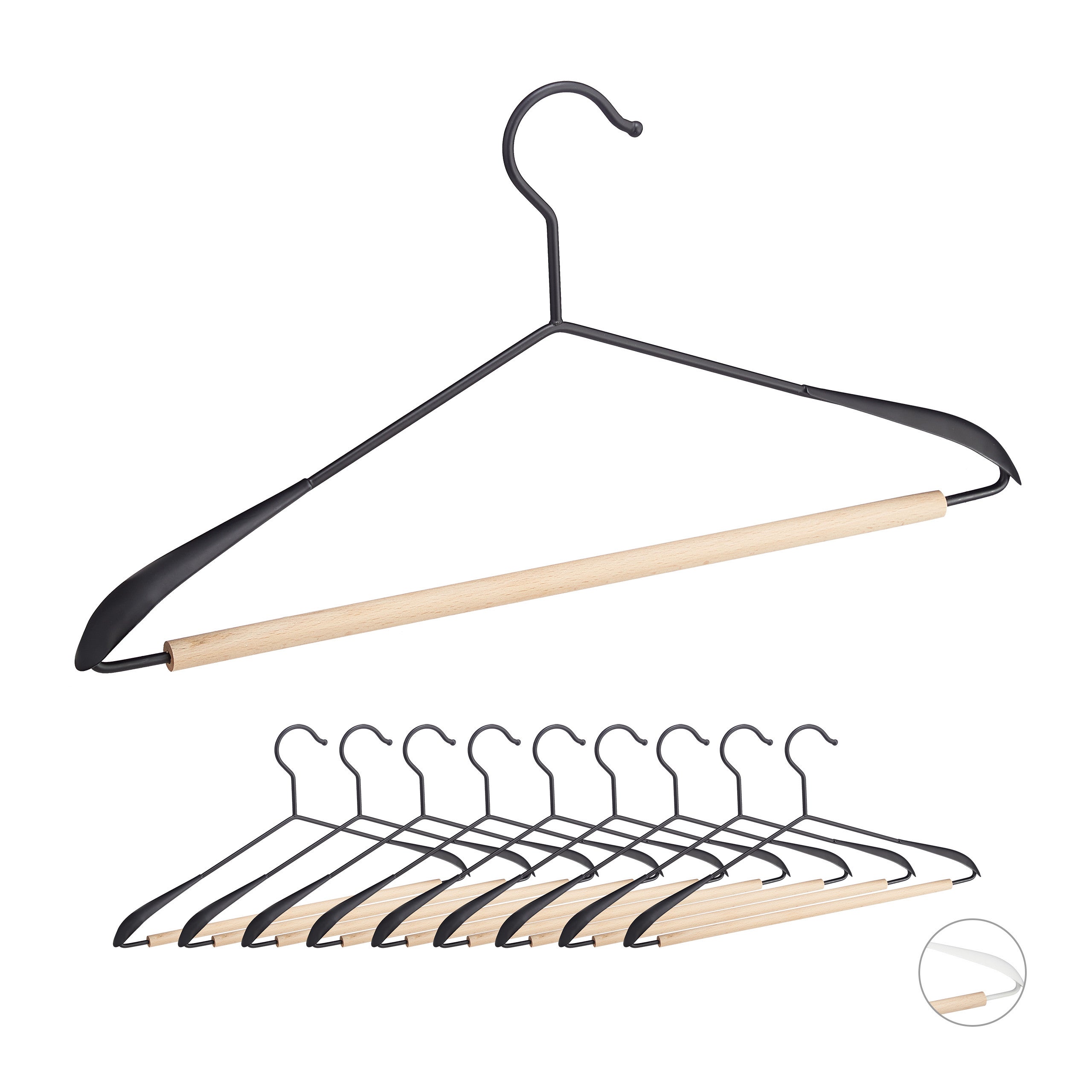 Cintres Acier Inoxydable 40 Cm 20Pcs Pour VêTements Standard