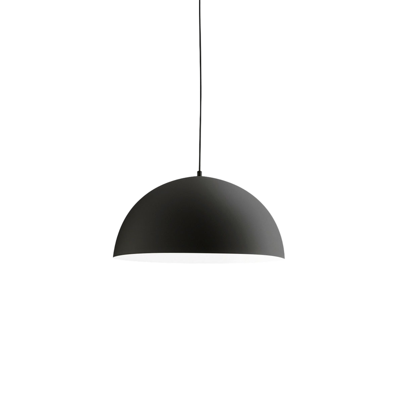 Bonella - Czarna lampa wisząca 1XE27 max 1X60W IP20 - Lampa sufitowa o nowoczesnym wzornictwie z aluminium - Gniazdo E27