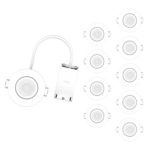 Ventilateur De Plafond Extérieur ZMISHIBO Avec Lumière LED IP65 - Télécommande, App, Tiges 15/25cm, Câble 5m