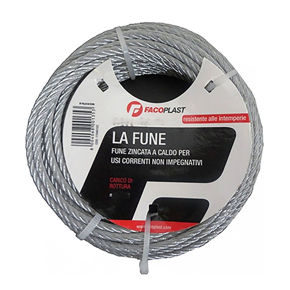 Cavo Acciaio Zincato 3mm X 50mt | Carico Rottura 300kg | Per Fai Da Te, Nautica, Edilizia - Foto 9