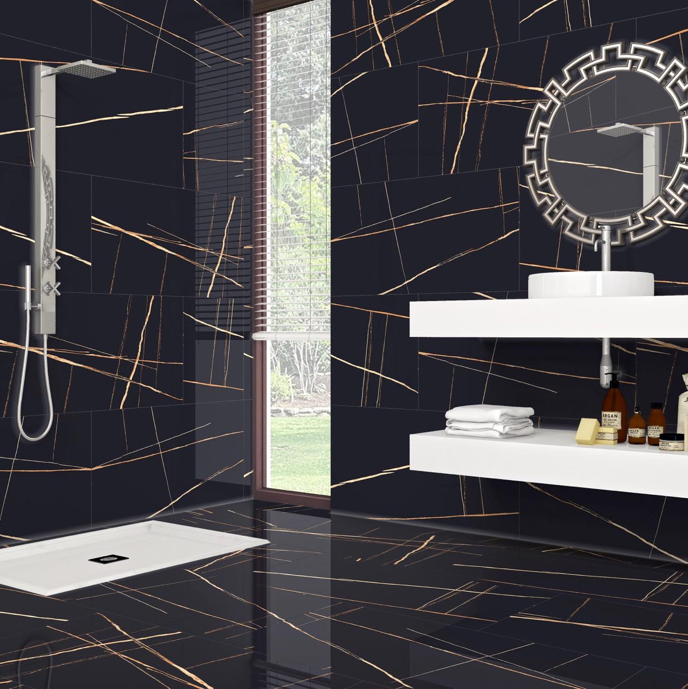 Carrelage Mural Brillant Noir L 120 X L 60 Cm Black Florence Leroy Merlin carrelage-mural-brillant-noir-l-120-x-l-60-cm-black-florence-leroy-merlin