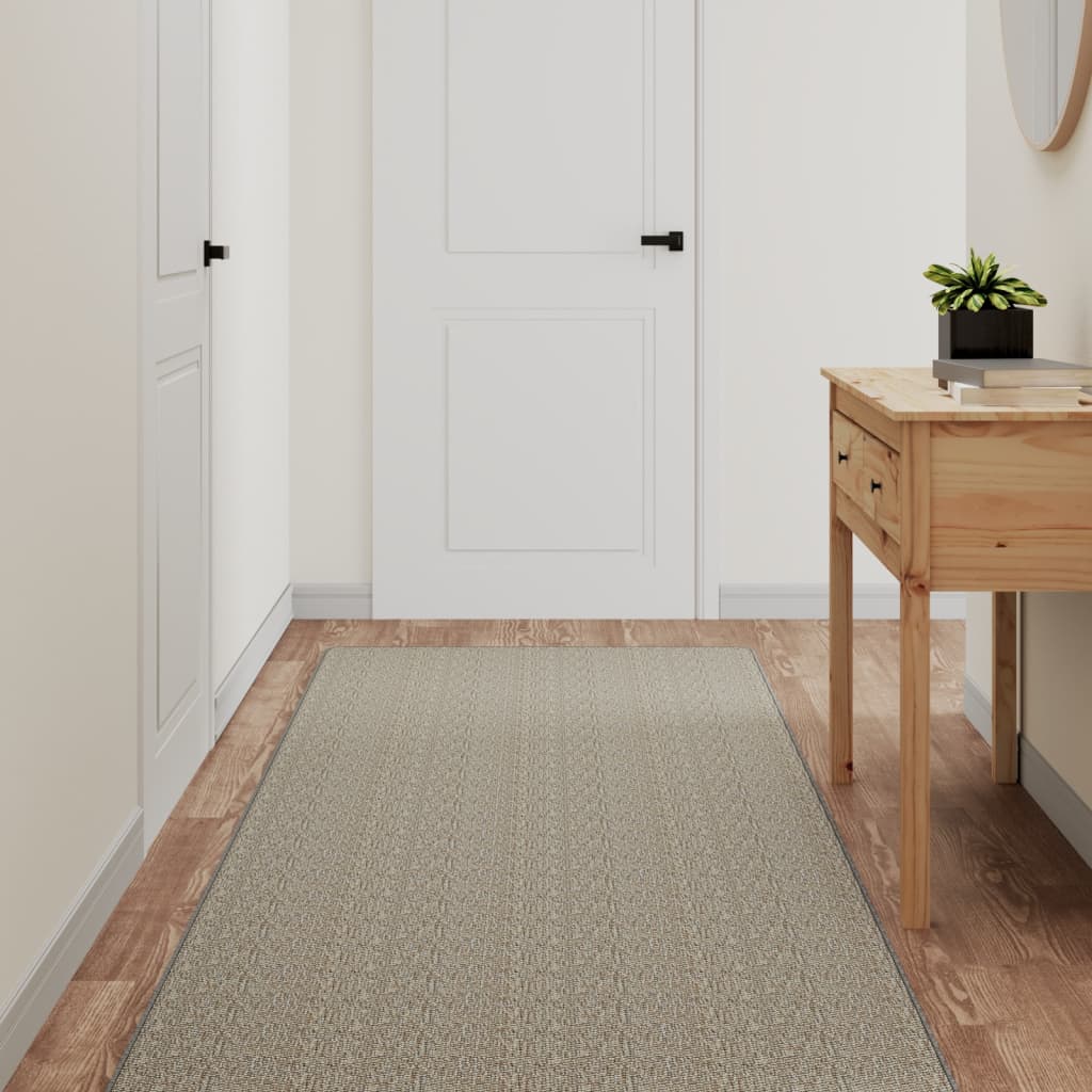 Alfombra Corredor Sisal Beige TAPISO – Antideslizante Y Apta Para Suelo Radiante (Varios Tamaños)