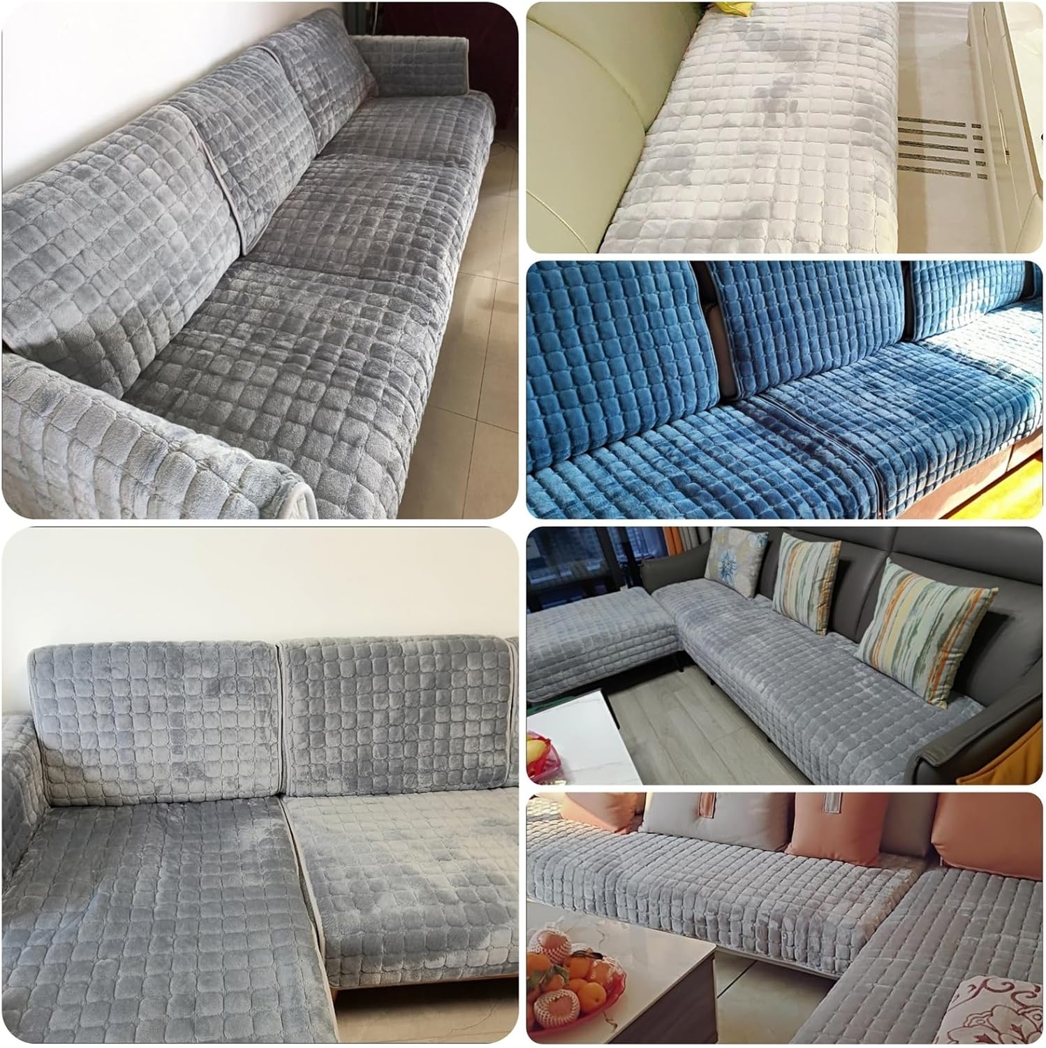 Housses de Canape d'angle Places Couverture De Canapé en Forme De L avec Accoudoirs Revetement de canape Antidérapant Protecteur (Size : 70x150cm) - 3