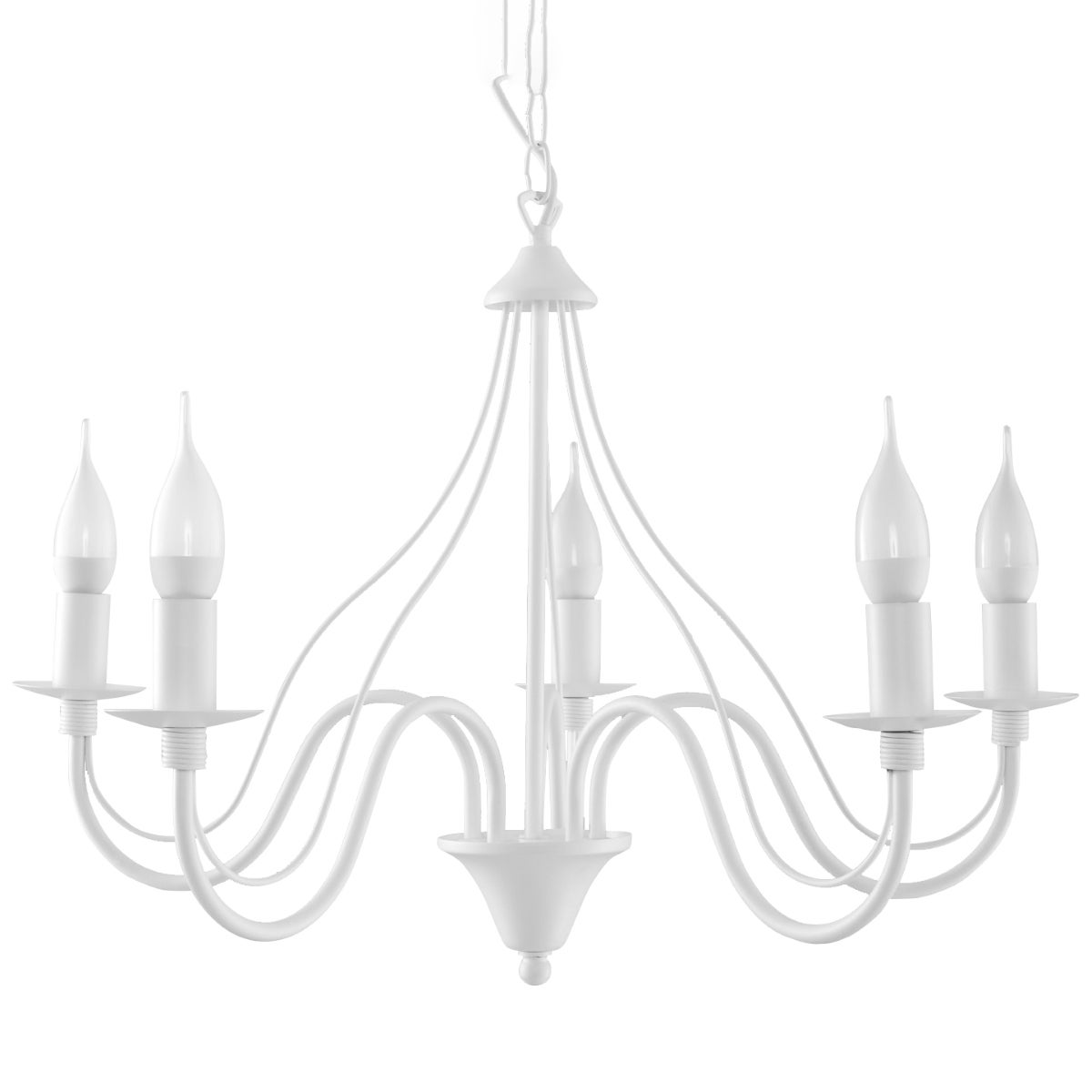Żyrandol VIVOW 5 biały LED 3000K - 60x60x80cm Sollux - 3