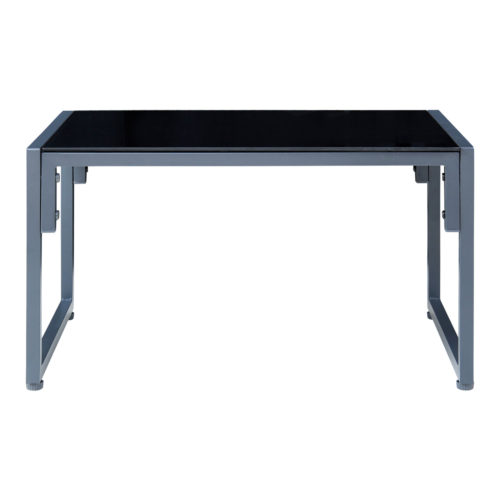 Set Salottino per Esterno Karg Divano Modulare a 3 pezzi e Tavolino con Piano in Vetro Nero Mobili da Giardino- Grigio Scuro casa.pro - 9