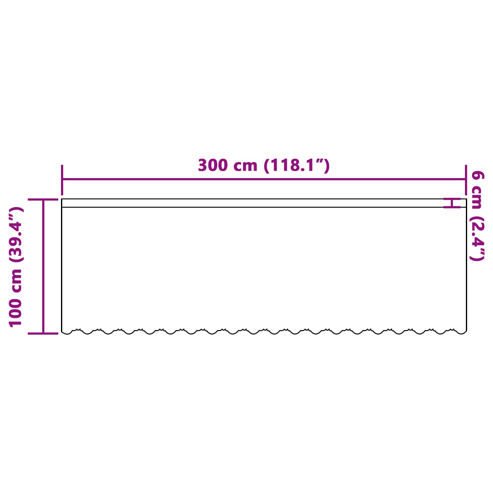 Firanka Koronkowa z zasłonami Biały 100 x 300 cm Poliester vidaXL - 8
