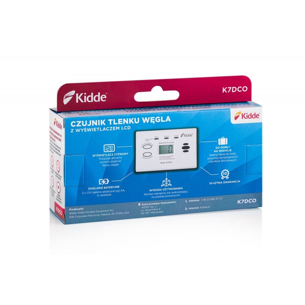 Détecteur de monoxyde de carbone Kidde K7DCO avec écran LCD - 7